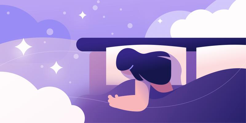 Sleepme illustrated cover: stylized bedroom scene with bed and connected sleep device, rendered in a clean editorial style.